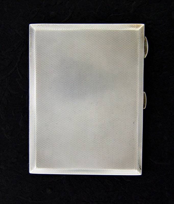 Sterling English Hallmarked Cigarette Case Vintage 1858  