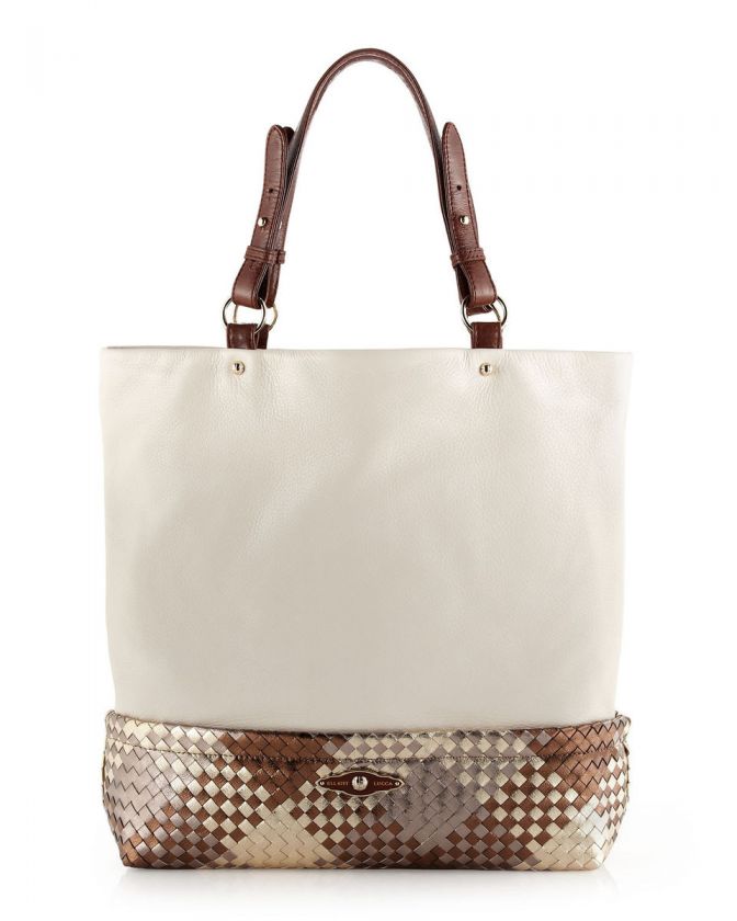 Elliott Lucca Block Tote, Linen  