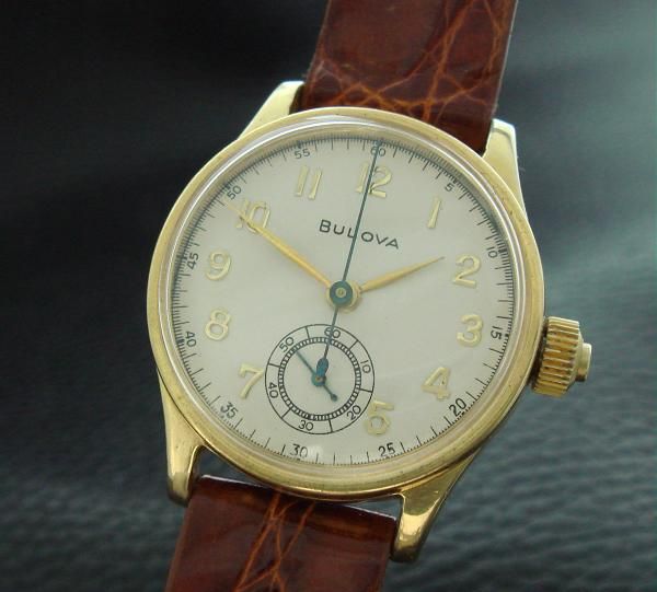   Old WWII Era Bulova One Button Chronograph w/10AH Movement   SERVICED