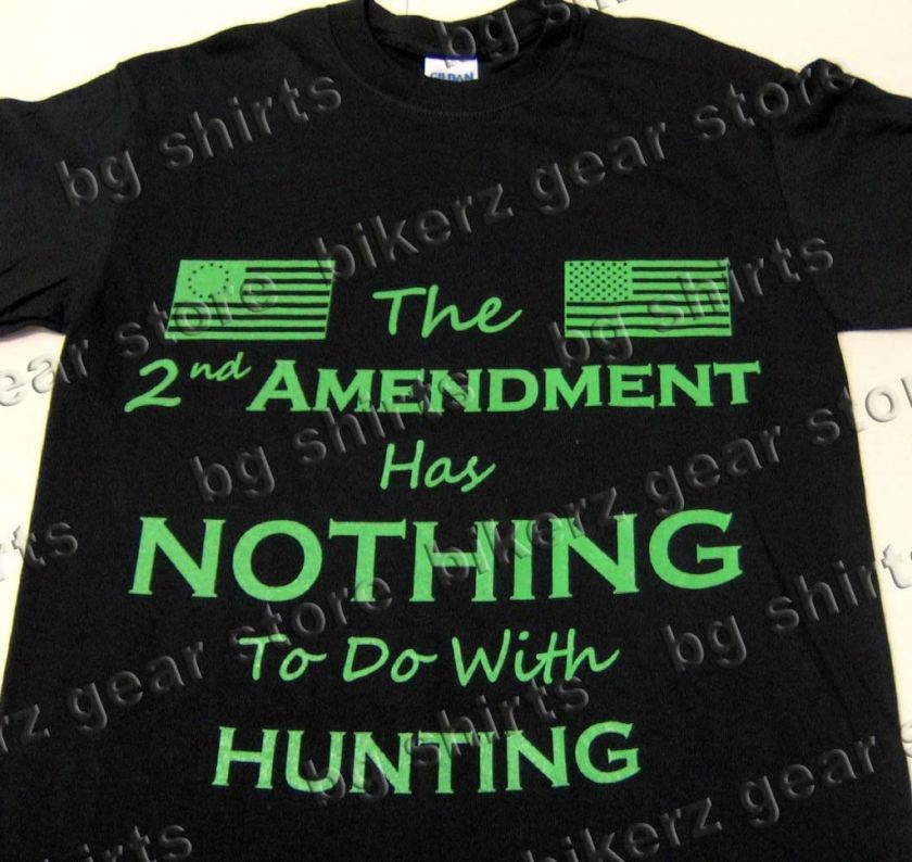 The 2nd AMENDMENT Short Sleeve T shirt Biker Tea Party   2X 3X Pro Gun 