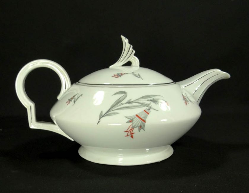   CZECH HAAS&CZJZEK CHODAU PORCELAIN COFFEE TEA POT~BELL FLOWERS  