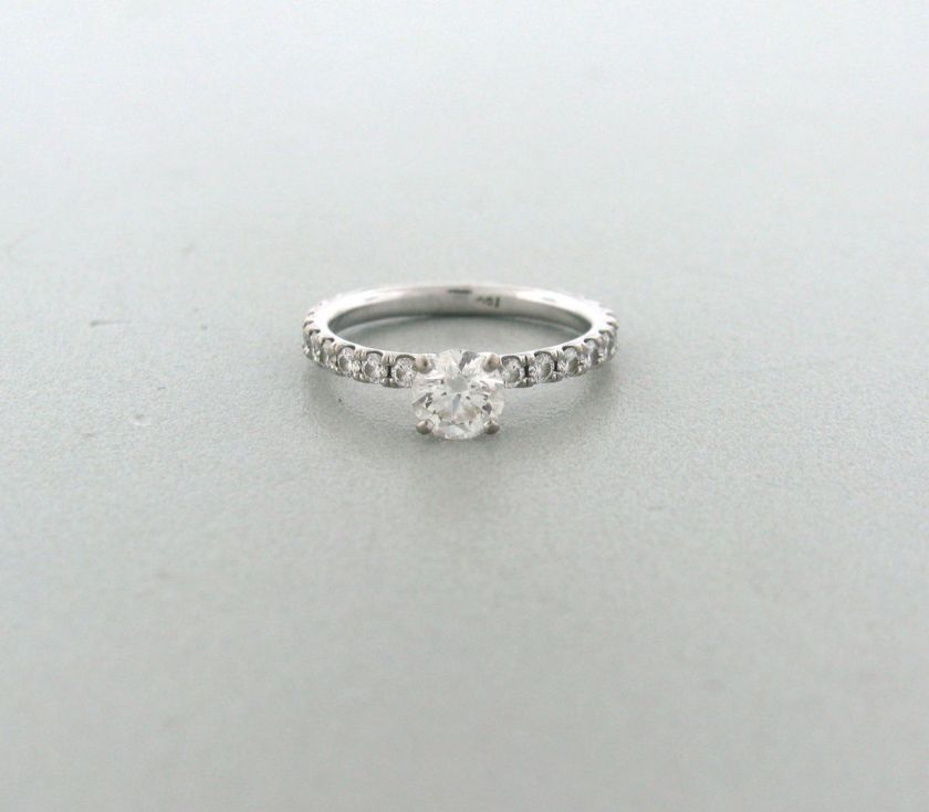 HEARTS ON FIRE 18K WHITE 0.55ct DIAMOND ENGAGEMENT RING  