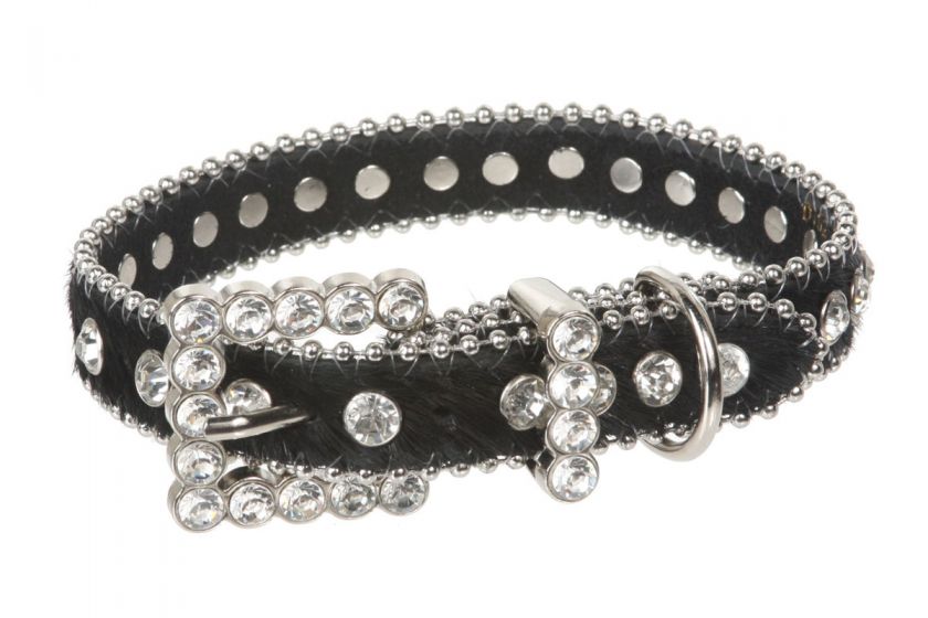 20 mm) Wide Faux Alligator Rhinestone Dog Collar  