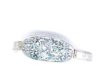 Diamond Antique Estate Vintage Engagement 14K White Gold Ring Old 7 1 