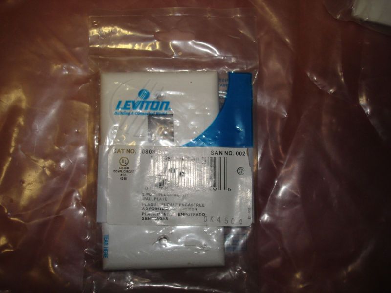 PORT LEVITON ETHERNET PHONE ​AUDIO WALLPLATE   NEW  