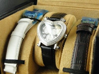 LADIES JOJO/JOE RODEO BLACK JH1 80 DIAMONDS WATCH .75C  