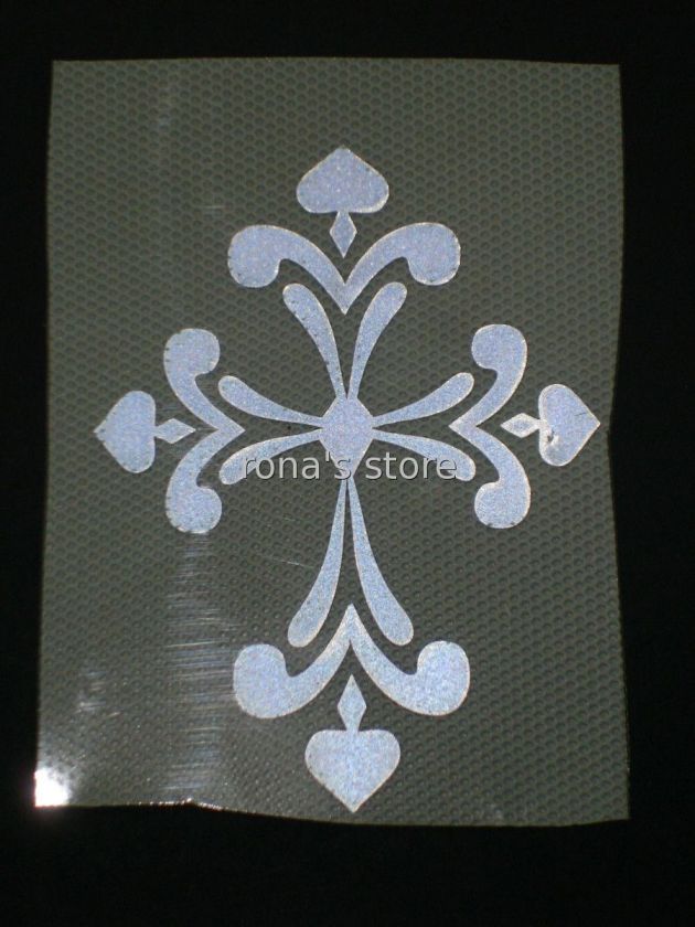 CELTIC CROSS Iron On Patch Reflective Heat Transfer  