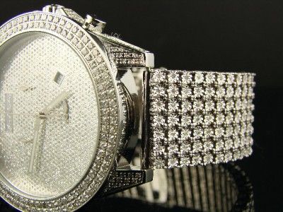 JOE RODEO JOJO BENNY 7 ROW CUSTOM BAND DIAMOND WATCH 10  