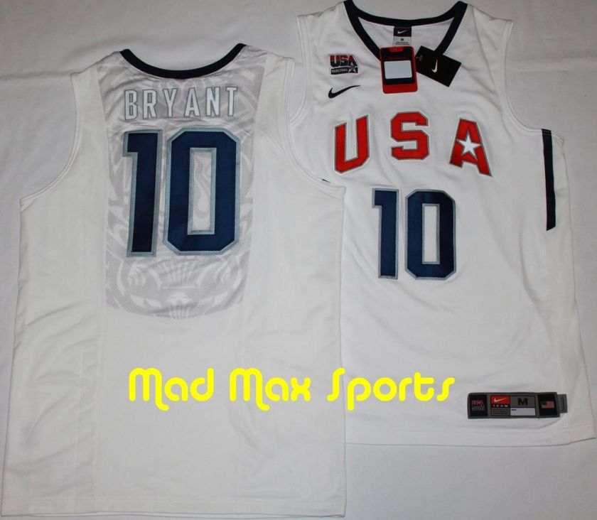 KOBE BRYANT White USA Throwback OLYMPICS Jersey Sz XXL  