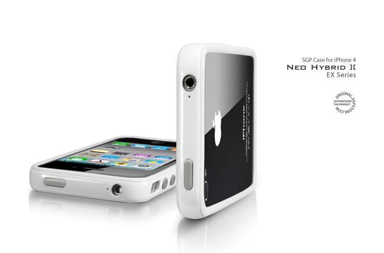 SGP Case Neo Hybrid2 EX [White] iPhone 4 4G  