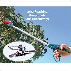 LONG HANDLED TREE PRUNER prune bushes NO LADDER NEEDED stainless steel 