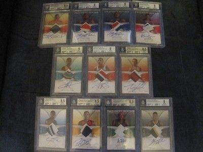 HUGE LOT OF 11* 06 07 EXQUISITE PATCH AUTOGRAPH ROOKIES TYRUS THOMAS 