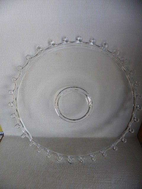 HEISEY LARIAT ELEGANT GLASS 14 1/2 SERVING TRAY  