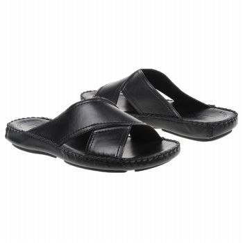 GBX 167221 Mens Comfort Open Toe Sandal Slide Black  