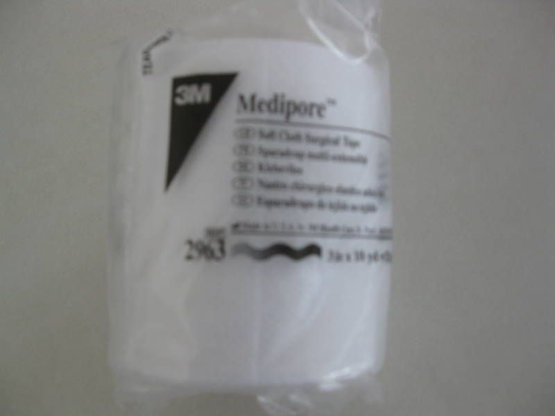 3M Medipore Soft Cloth Surgical Tape 3 x 10yd # 2963 ea roll  