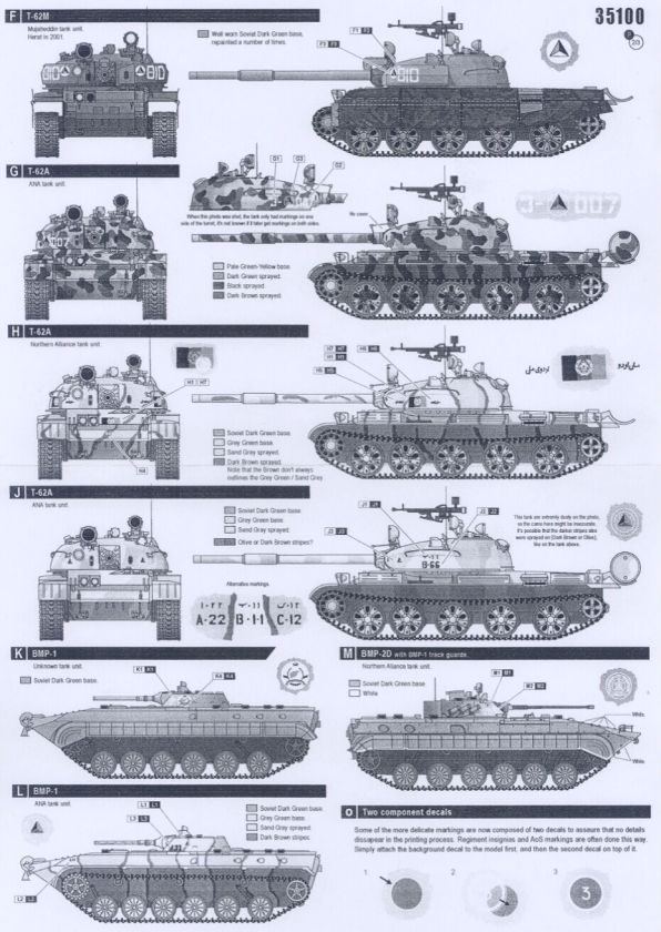 Bison Decals 1/35 AFGHAN TANKS  