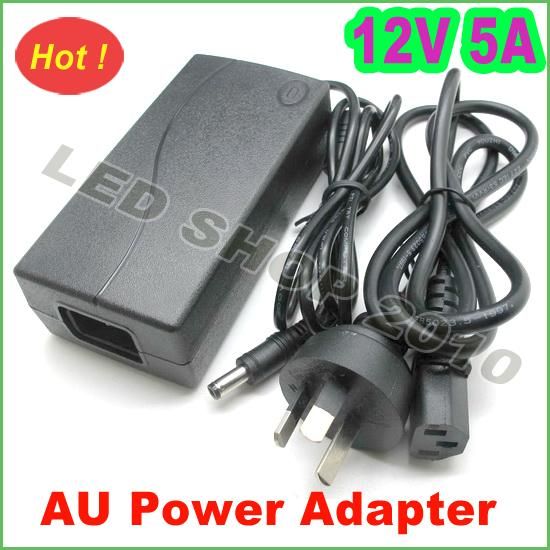 AC 100 240V To DC 12V 5A Power Supply Adapter Cord USA  