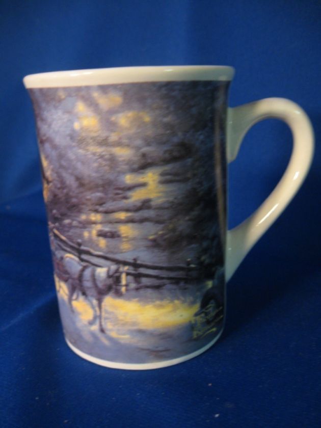 Collectible Thomas Kinkade Cup WHITE EVENING MEMORIES 2008 Designpac 