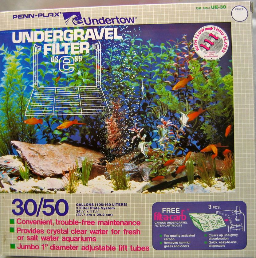 PPUE30 UNDERTOW e 30/50 GAL. UNDER GRAVEL FILTER  