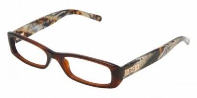 DOLCE & GABBANA FRAMES DG 3063 BROWN HORN EYEGLASSES  