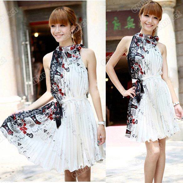   Material Chinese Wind Restoring Ancient Ways Sleeveless Dress  