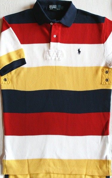 NWT $90 Polo Ralph Lauren SIZE LARGE Mesh Stripe Shirt L  