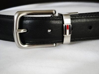 NWT TOMMY HILFIGER Reversible Belt Black/Brown size 32 34 36 38 40 42