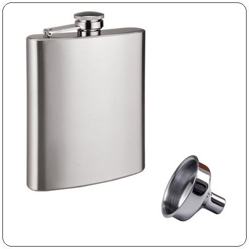 Stainless Steel Pocket 5oz Hip Flask Gin Whisky Alcohol Liquor Screw 