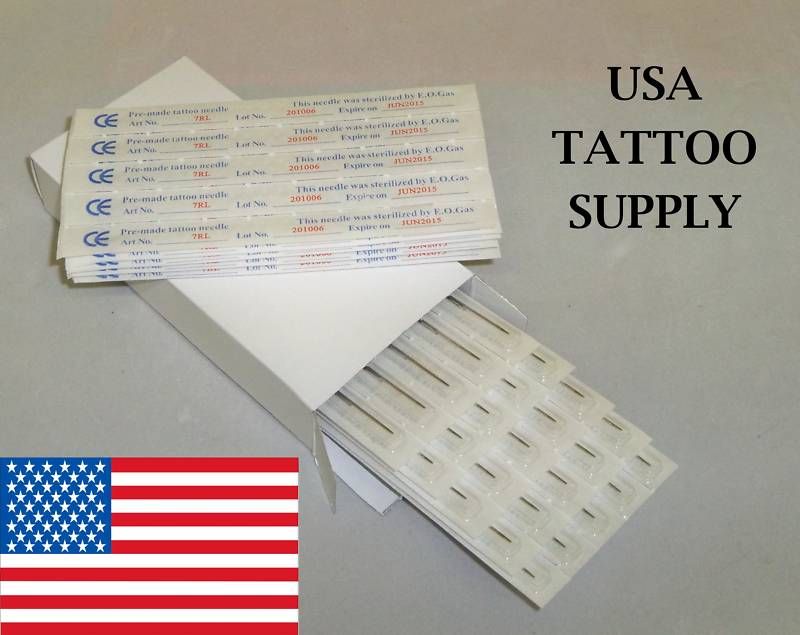new 50 x 7rs round shader tattoo ink needles supply usa