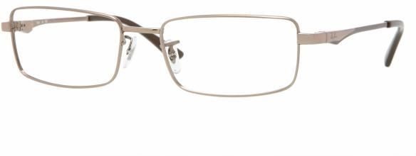 NEW RAY BAN RB 8652 1033 LT BROWN TITAN EYEGLASSES 54MM  