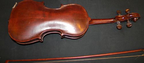 ANTIQUE COPY FERDINAND GAGLIANO VIOLIN W BOW  