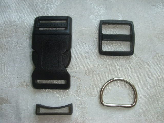 Dog collar hardware kits 25 sets,work with 1 (25mm) webbing 