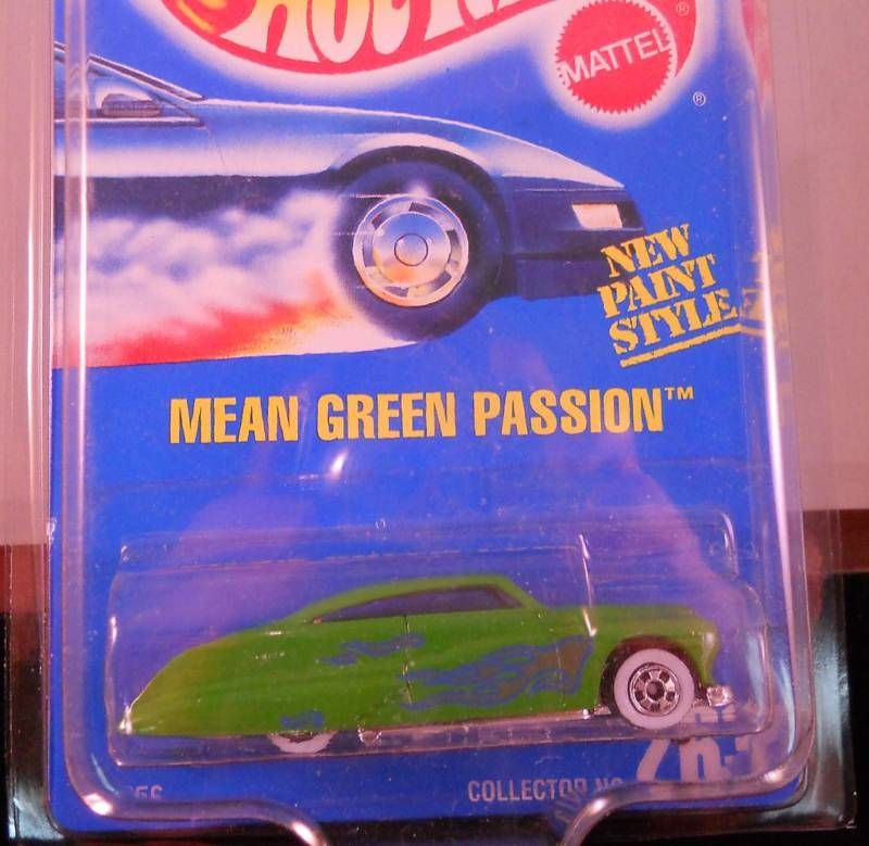 VINTAGE 1995 HOTWHEELS MOC MEAN GREEN PASSION RARE  