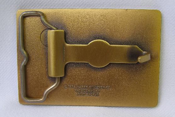 VTG 1978 HARRY KLITZNER BRONZE MASONIC ALADDIN SHRINE TEMPLE BELT 