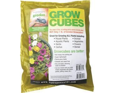 Grodan Mini Cubes, 2 Cubic Foot bag 3 Bags  