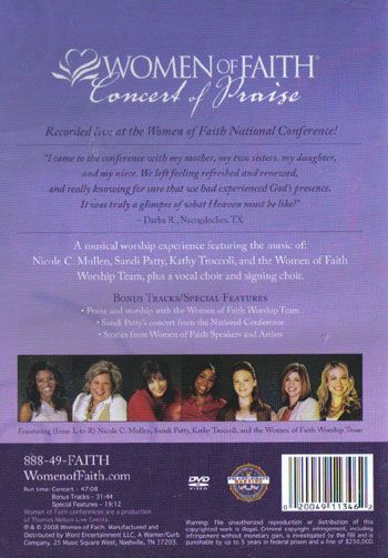 NEW Sealed Christian Worship Music DVD Women of Faith Concert of 