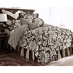 Rose Tree DYLAN Symphony Brown 7P Queen Comforter Set  