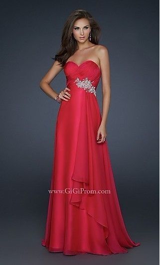   Elegant Sweetheart Neckline Chiffon Evening Prom Ball Party Gown Dress