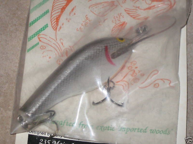 RARE VINTAGE LEE SISSON FLATSIDE WOOD CRANKBAIT LURE TN  