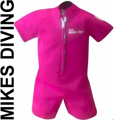 TWO BARE FEET Baby Wetsuit kids sunsuit swimming PINK  