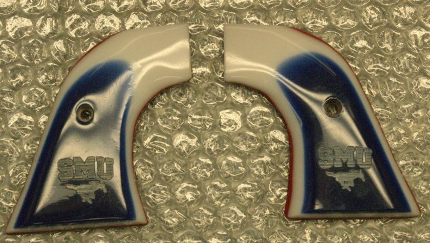 Acrylic Pistol Grips New Single Six 22 / SMU Mustangs  