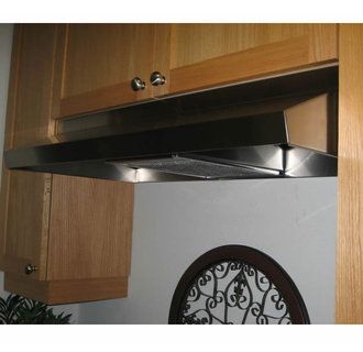 Imperial 1930E BL Black 30 Wide Under Cabinet Range Hood with 190 CFM 