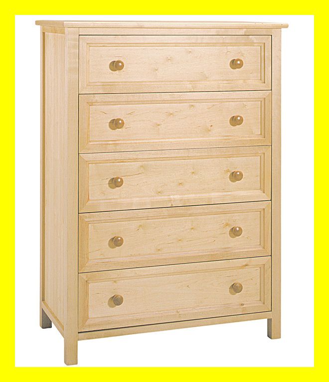 Natural Drawer Dresser Hardwood KIDS Bunk WOOD *NEW*  