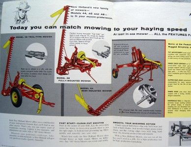   44 45 46 FARM MACHINERY BROCHURE 1957 VINTAGE AGRICULTURE  