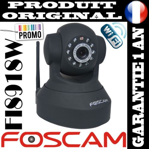 PROMO Camera IP WiFi Motorisée FOSCAM FI8918W + Support  