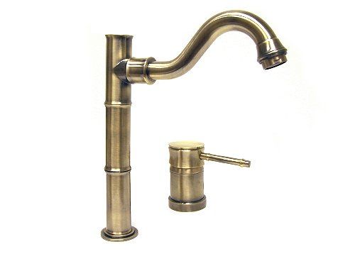 New Antique Bronze Bamboo Style Bath Vessel Sink Faucet  