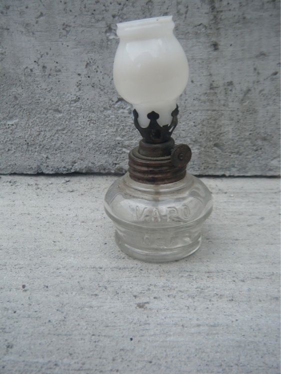 Antique Vapo Cresolene Vaporizer Medicinal Kerosene Miniature Oil Lamp 