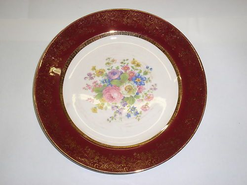 VINTAGE ANTIQUE PLATE DECORATIVE CENTURY SALEM 23K GOLD  