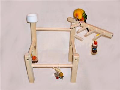   Cockatiels,Conures,Senegals,Etc. Bird Toy,Play Stand, Cage Top  