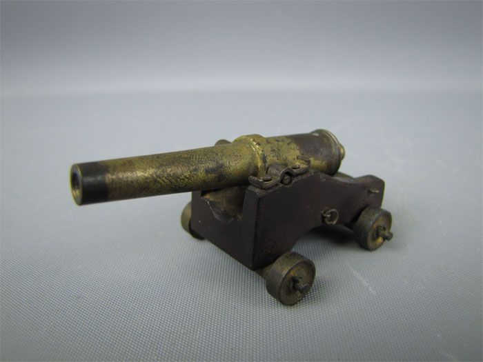 Rare Miniature Vintage Black Powder Toy Cannon 2 1/2  